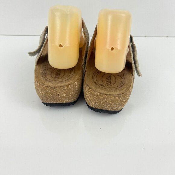 Taos Footwear Women's Lucy Wedge Sandal Silver Metallic size 42 11-11.5 M - Picture 9 of 12